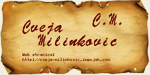 Cveja Milinković vizit kartica